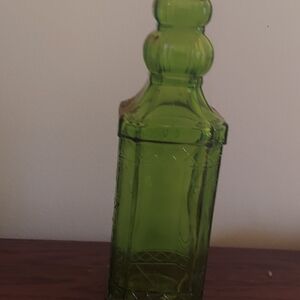 Green Glass Decanter